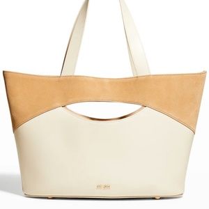 Cult Gaia NWT Jun Cutout Mixed Leather Tote Bag